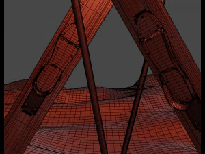 高山滑雪板 3D 模型