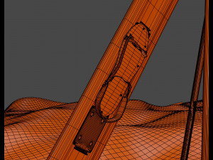 downhill skis 3D Model