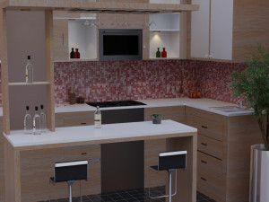 Kitchen Furniture 3D 模型