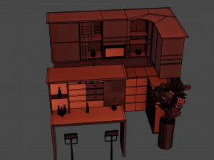 Kitchen Furniture 3D Model