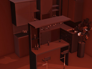 Kitchen Furniture 3D Model