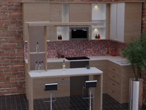 Kitchen Furniture 3D Model
