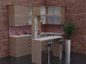 Kitchen Furniture 3D Model