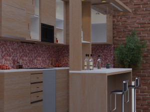 Kitchen Furniture 3D Model