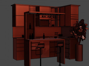 Kitchen Furniture 3D Model