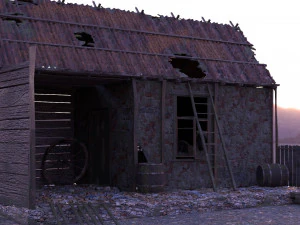 Verlaten huis 3D Model