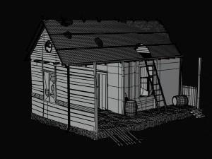 casa abandonada Modelo 3D