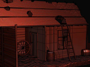 casa abandonada Modelo 3D