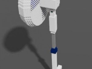 voxel fan Modello 3D