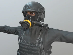 special forces army man 3D Model