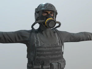 special forces army man 3D Model