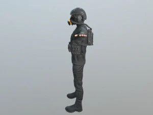 special forces army man 3D Model