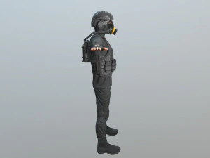 special forces army man 3D Model