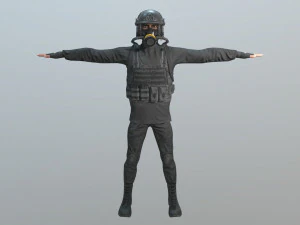 special forces army man 3D Model