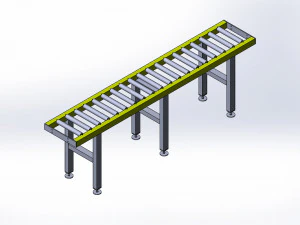 롤러 컨베이어 3D 모델