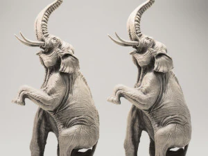 elephant sculpture 3D Model