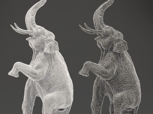 elephant sculpture 3D Model