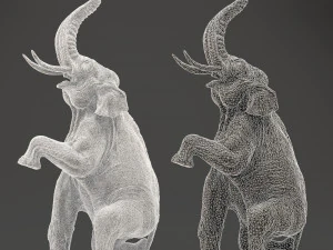 elephant sculpture 3D Model