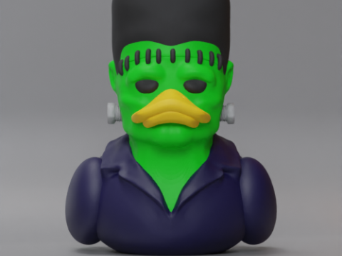 Rubber duck Frankenstein 3D Print Model