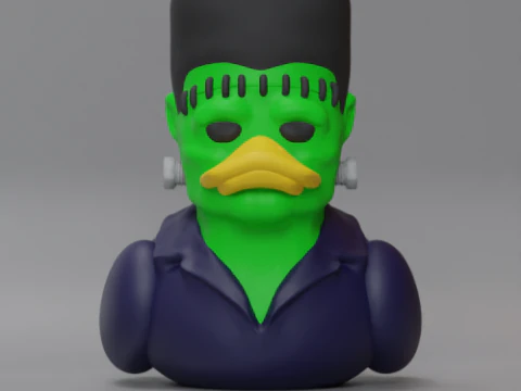 Rubber duck Frankenstein 3D Print Model