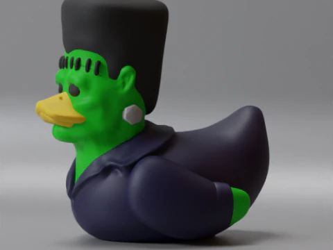 Pato de borracha Frankenstein Modelo de Impressão 3D