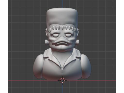 Rubber duck Frankenstein 3D Print Model