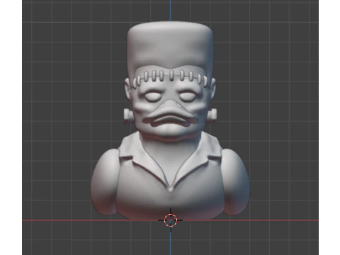 Pato de borracha Frankenstein Modelo de Impressão 3D