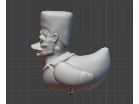 Rubber duck Frankenstein 3D Print Model