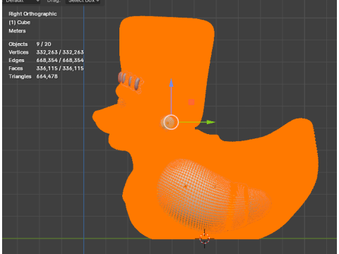 Rubber duck Frankenstein 3D Print Model