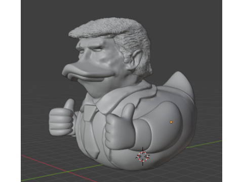 Rubber duck Donald Trump Modelo de Impressão 3D