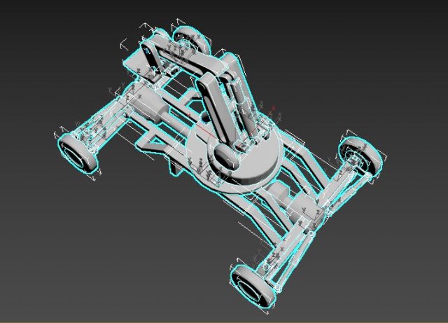 pneumatic charging car 3D मॉडल .c4d .max .obj .3ds .fbx .stl .blend 