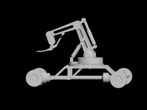 pneumatic charging car 3D Model