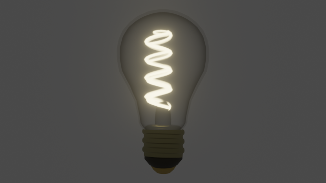 light bulb 3D Model .c4d .max .obj .3ds .fbx .stl .blend 