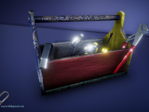 toolboxes and tools - pbr - 3D Model