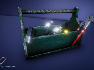 toolboxes and tools - pbr - 3D Model
