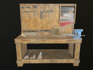 Workshop Tools 02 - PBR - 3D Model