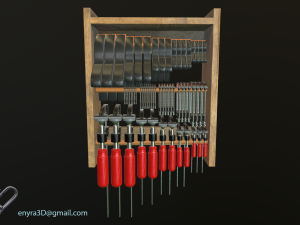 Workshop Tools and Toolboxes Combi Pack - Low Poly - PBR - 3D Model