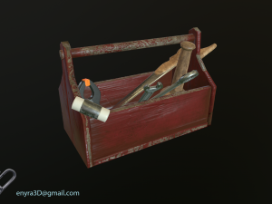 Workshop Tools and Toolboxes Combi Pack - Low Poly - PBR - 3D Model