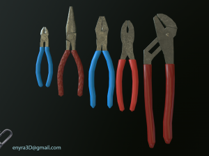 Workshop Tools and Toolboxes Combi Pack - Low Poly - PBR - 3D Model