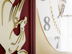 Classic Wooden Clock 3D Model