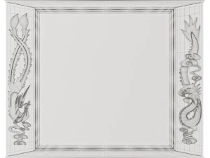 Classic Wooden Clock 3D Model