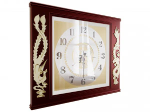 Classic Wooden Clock 3D Model
