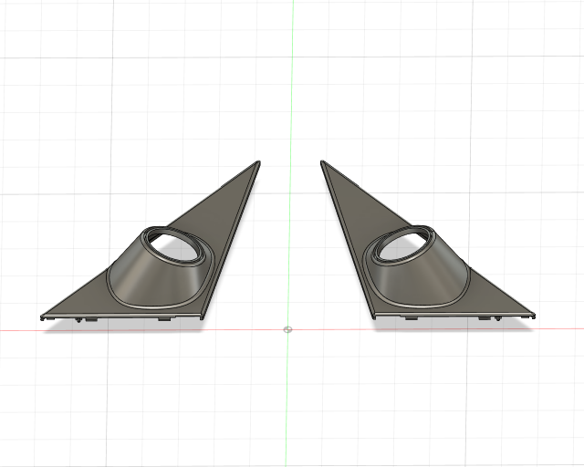 E30 tweeter pods speaker mounts Modello 3D .c4d .max .obj .3ds .fbx .stl .blend 