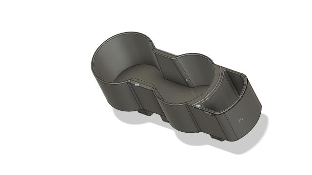 E30 Cup Holder v2 3D Model .c4d .max .obj .3ds .fbx .stl .blend 