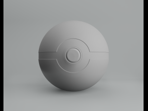 pokeball realist Modelo 3D