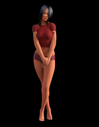 Lady1 3D Model .c4d .max .obj .3ds .fbx .stl .blend 