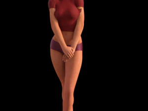 Леди1 3D Модель