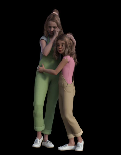 Sisters 3D Model .c4d .max .obj .3ds .fbx .stl .blend 