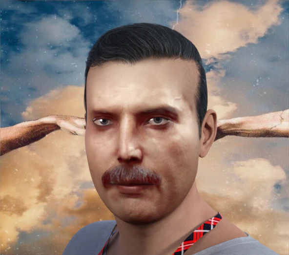 Freddie Murcury 3D Model .c4d .max .obj .3ds .fbx .stl .blend 