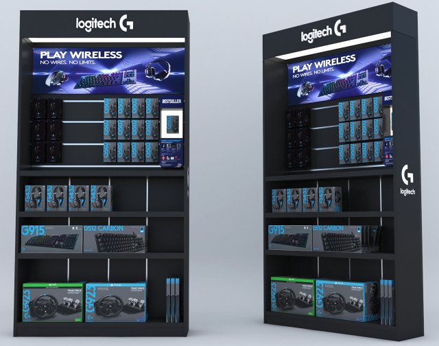 Product shelf Modello 3D .c4d .max .obj .3ds .fbx .stl .blend 